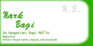 mark bagi business card